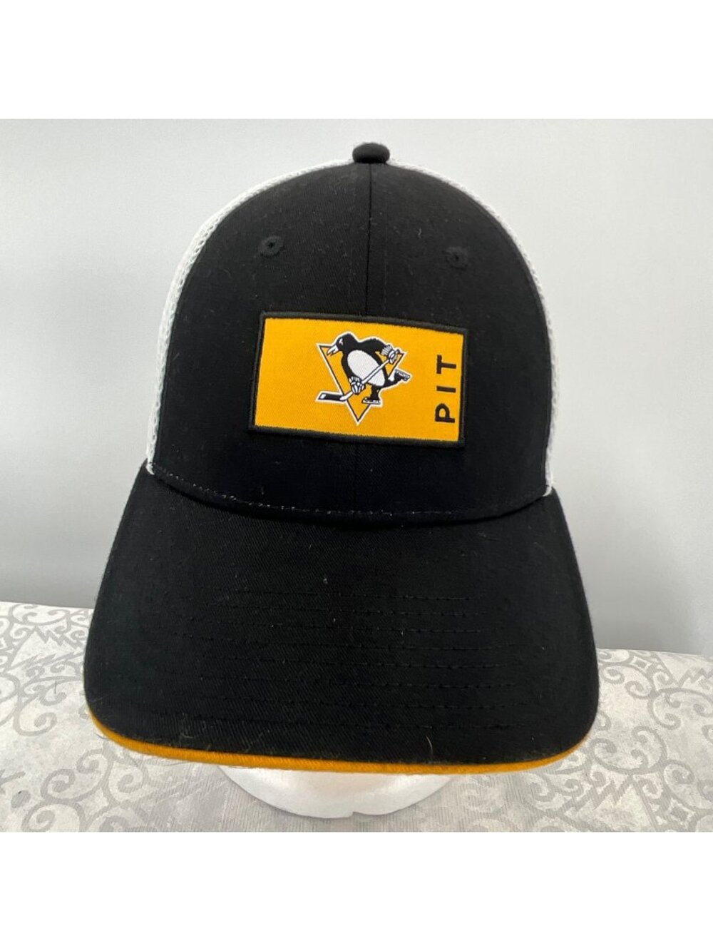 Pittsburgh Penguins Fanatics Authentic Pro Mesh Snapback Hat NHL Adjustable Blac